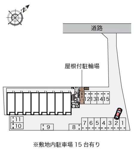 ★手数料０円★下関市王司本町５丁目　月極駐車場（LP）